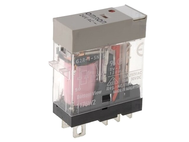 Relais: elektromagnetische; SPDT; Uspoel: 230VAC; 10A/250VAC; 300W Relais: elektromagnetische; SPDT; Uspoel: 230VAC; 10A/250VAC; 300W